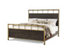 Flexsteel Wynwood Cologne King Metal Panel Bed in Dark Brown image