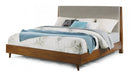 Flexsteel Wynwood Ludwig Upholstered Queen Platform Bed in Medium Brown image