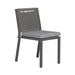 Plantation Key Outdoor Panel Back Side Chair - Granite image