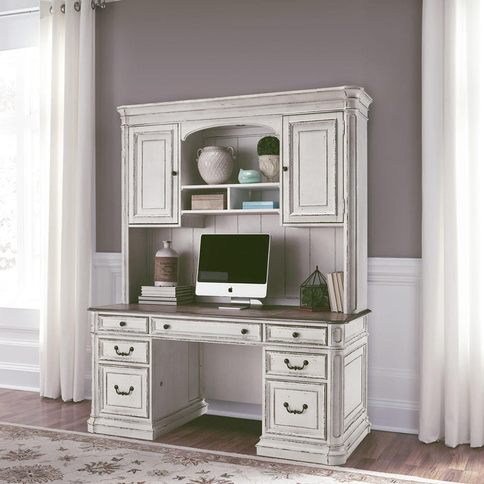 Magnolia Manor Credenza & Hutch image