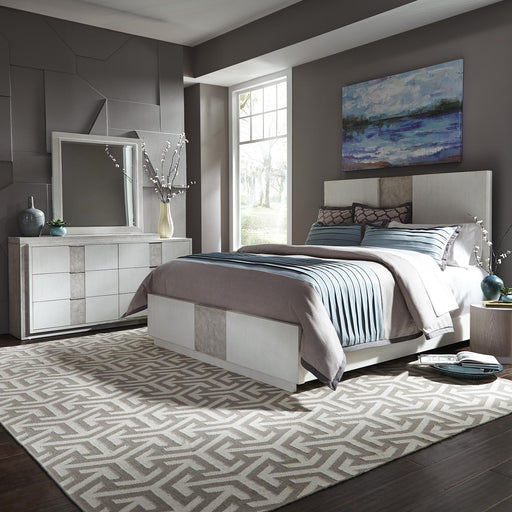 Mirage King California Panel Bed, Dresser & Mirror image