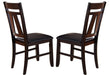 Liberty Furniture Lawson Splat Back Side Chair (Set of 2) in Light/Dark Expresso image