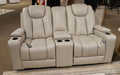 Elevate Edges Glider Reclining Loveseat with Console - Smokey Mountain Furniture (NC)