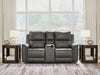 Bleckley Power Reclining Loveseat with Console - Smokey Mountain Furniture (NC)