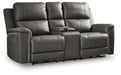 Bleckley Power Reclining Loveseat with Console - Smokey Mountain Furniture (NC)