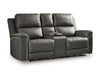 Bleckley Power Reclining Loveseat with Console - Smokey Mountain Furniture (NC)