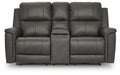 Bleckley Power Reclining Loveseat with Console - Smokey Mountain Furniture (NC)
