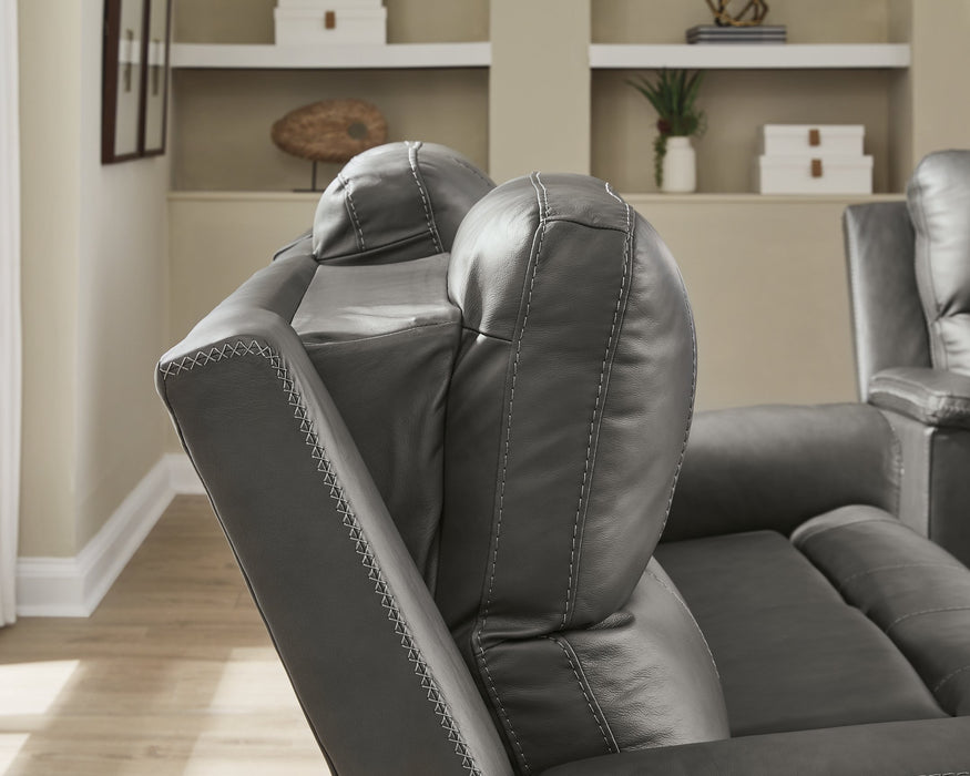 Bleckley Power Reclining Loveseat with Console - Smokey Mountain Furniture (NC)