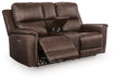 Bleckley Power Reclining Loveseat with Console - Smokey Mountain Furniture (NC)
