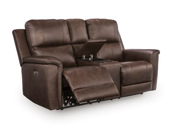 Bleckley Power Reclining Loveseat with Console - Smokey Mountain Furniture (NC)