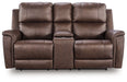 Bleckley Power Reclining Loveseat with Console - Smokey Mountain Furniture (NC)