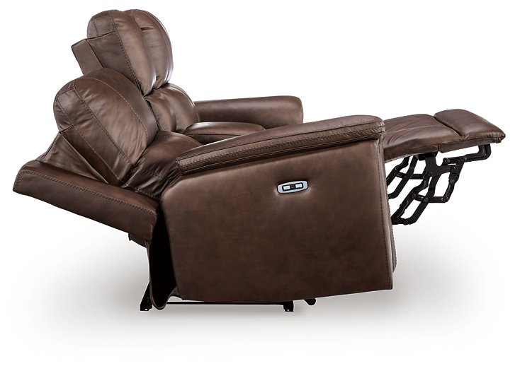 Bleckley Power Reclining Loveseat with Console - Smokey Mountain Furniture (NC)