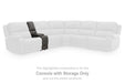 5Z - Pittson Power Reclining Sectional Loveseat with Console - Smokey Mountain Furniture (NC)