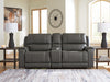 5Z - Pittson Power Reclining Sectional Loveseat with Console - Smokey Mountain Furniture (NC)