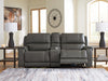 5Z - Pittson Power Reclining Sectional Loveseat with Console - Smokey Mountain Furniture (NC)