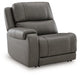 5Z - Pittson Power Reclining Sectional Loveseat with Console - Smokey Mountain Furniture (NC)