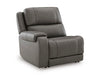 5Z - Pittson Power Reclining Sectional Loveseat - Smokey Mountain Furniture (NC)