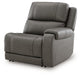 5Z - Pittson Power Reclining Sectional Loveseat with Console - Smokey Mountain Furniture (NC)