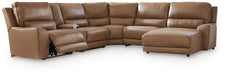 DeepWakes Power Reclining Sectional with Chaise - Smokey Mountain Furniture (NC)