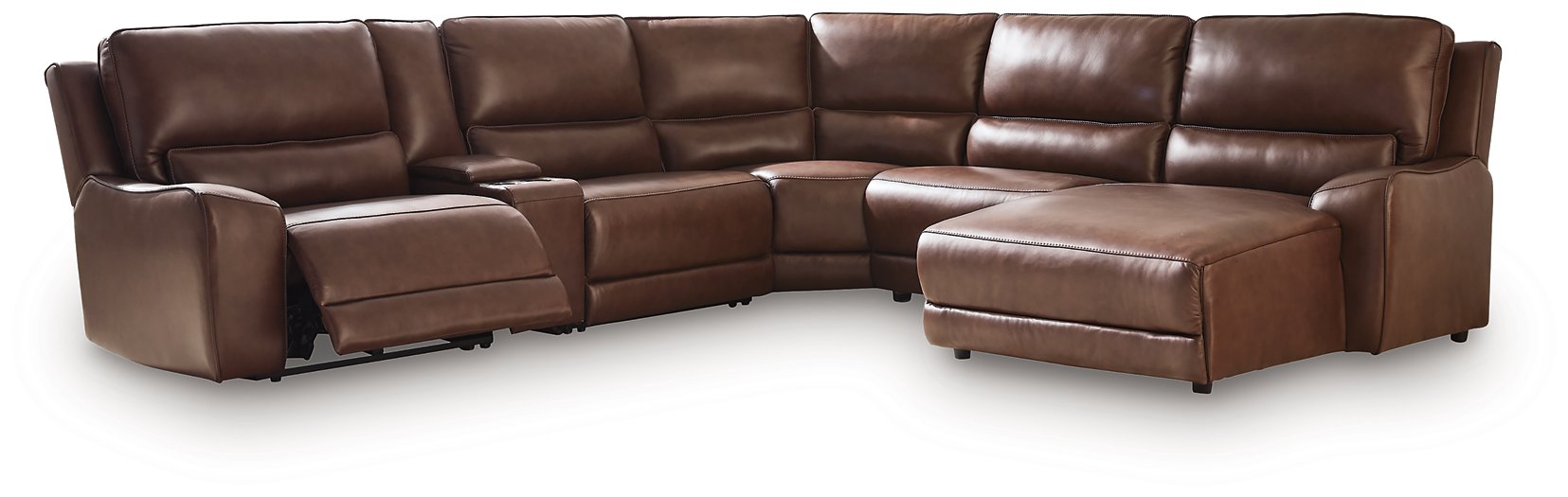 DeepWakes Power Reclining Sectional with Chaise - Smokey Mountain Furniture (NC)