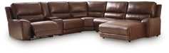 DeepWakes Power Reclining Sectional with Chaise - Smokey Mountain Furniture (NC)
