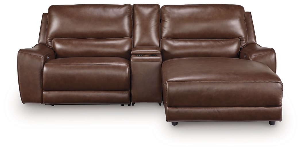 DeepWakes Power Reclining Sectional with Chaise - Smokey Mountain Furniture (NC)