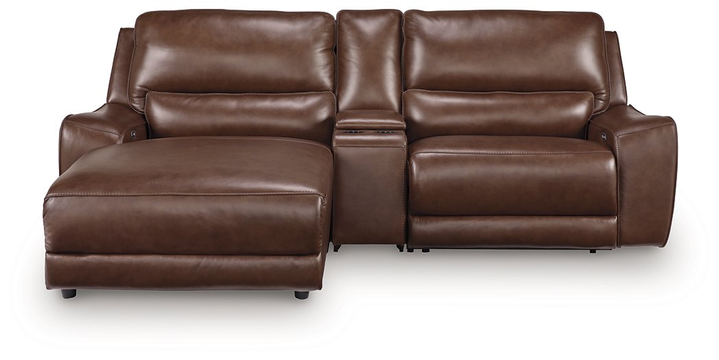 DeepWakes Power Reclining Sectional with Chaise - Smokey Mountain Furniture (NC)