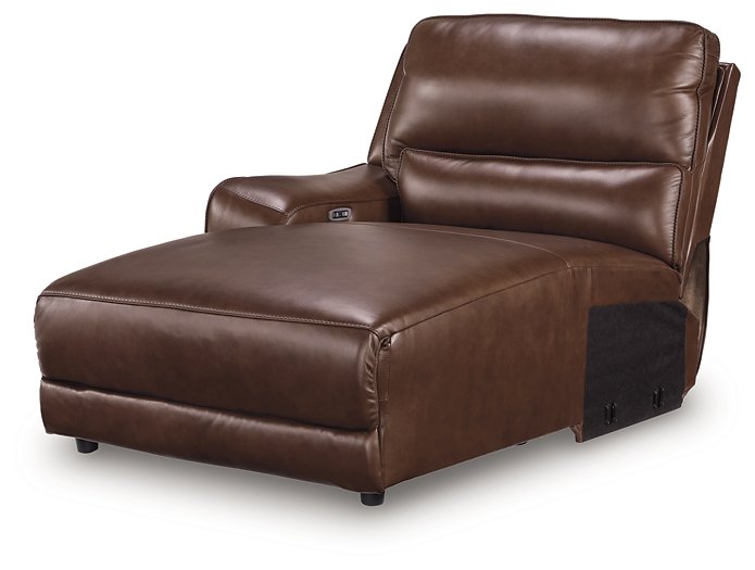 DeepWakes Power Reclining Sectional with Chaise - Smokey Mountain Furniture (NC)