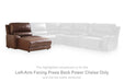 DeepWakes Power Reclining Sectional with Chaise - Smokey Mountain Furniture (NC)