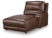 DeepWakes Power Reclining Sectional with Chaise - Smokey Mountain Furniture (NC)