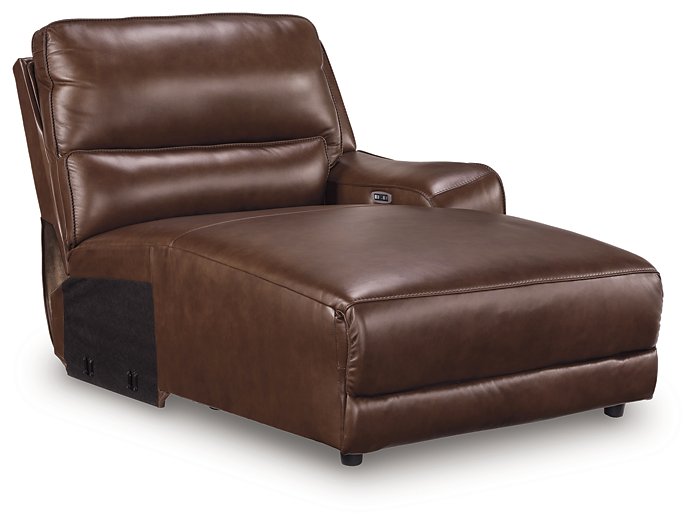 DeepWakes Power Reclining Sectional with Chaise - Smokey Mountain Furniture (NC)