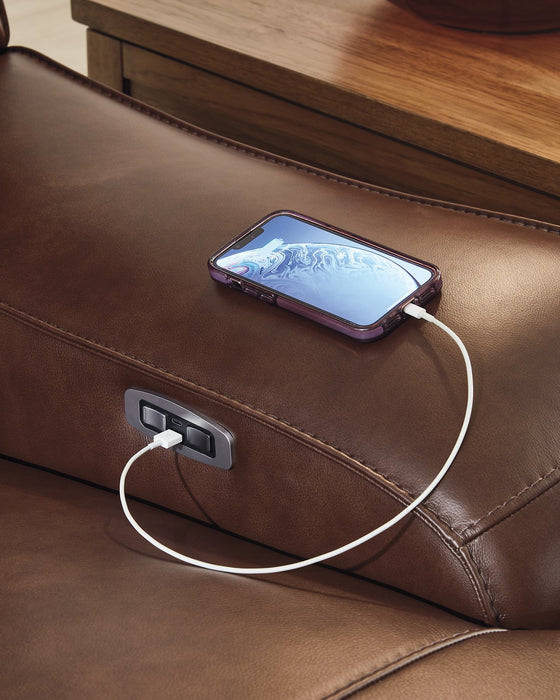 DeepWakes Power Reclining Sectional with Chaise - Smokey Mountain Furniture (NC)