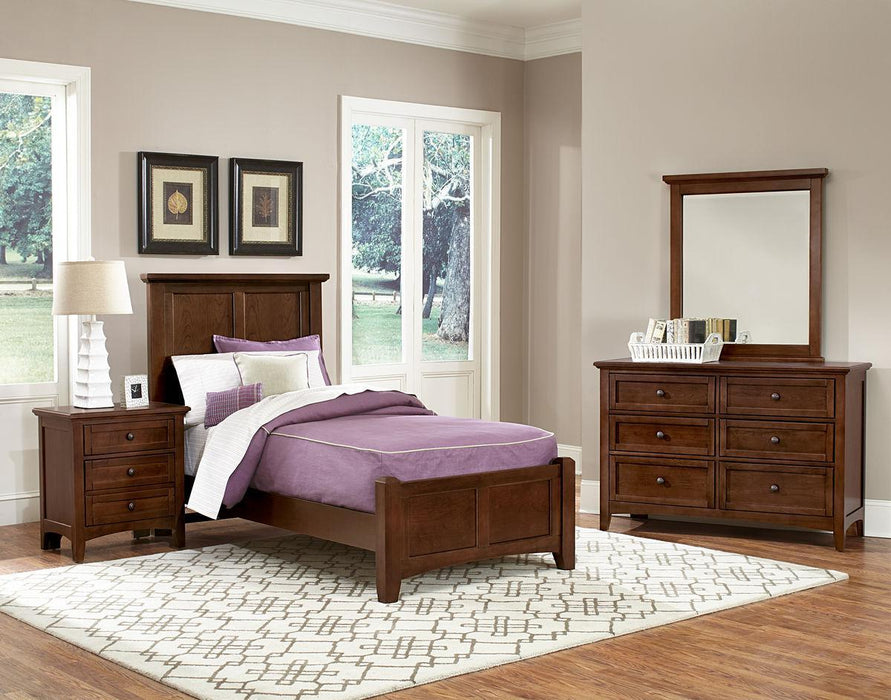 Vaughan-Bassett Bonanza Twin Mansion Bed Bed in Cherry