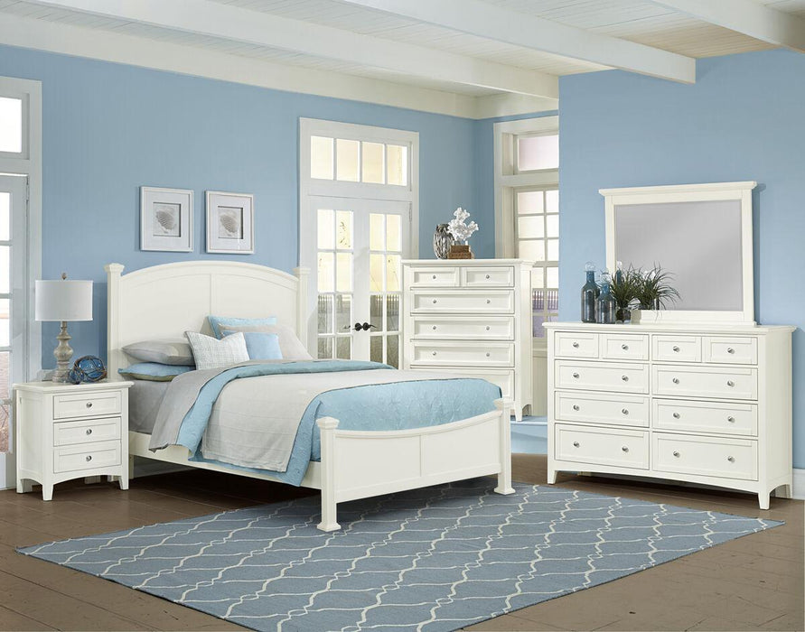 Vaughan-Bassett Bonanza King Poster Bed Bed in White