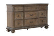 Liberty Furniture Carlisle Court 9 Drawer Dresser in Chestnut with Dusty Wax image