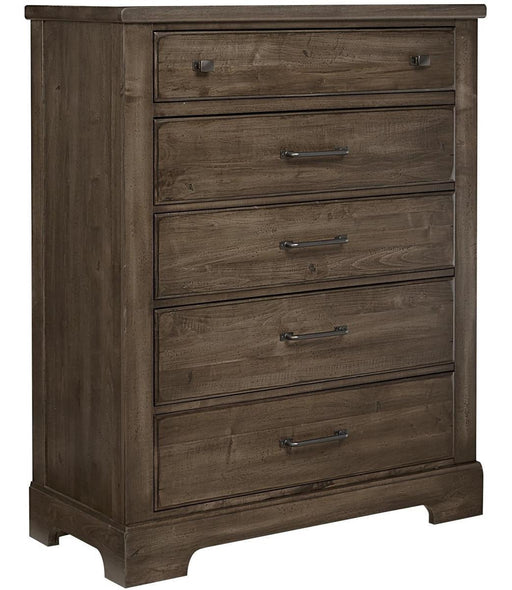Vaughan-Bassett Cool Rustic 5 Drawer Chest in Mink image